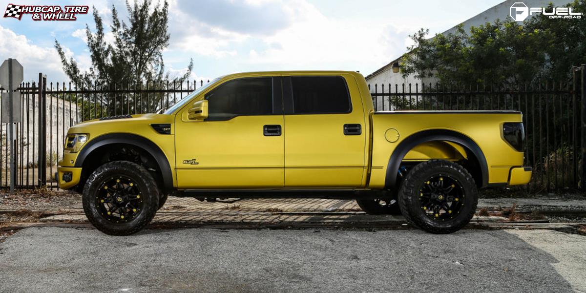vehicle gallery/ford f 150 fuel hostage d531 0X0  Matte Black wheels and rims